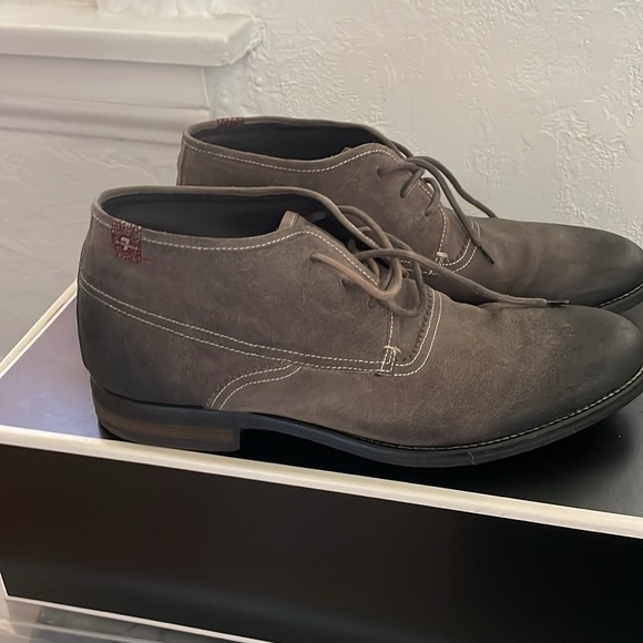 Men’s 7 For all Mankind grey suede Tanner boots.  Size US 10 - Picture 2 of 5